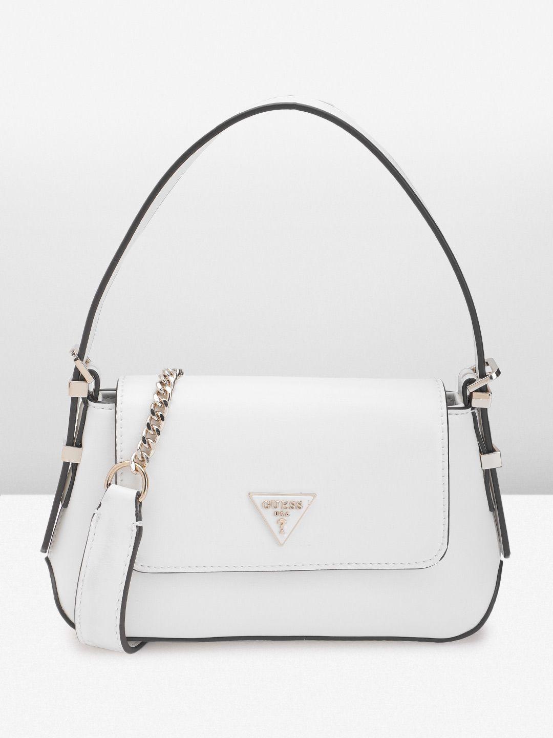 guess mini structured satchel bag