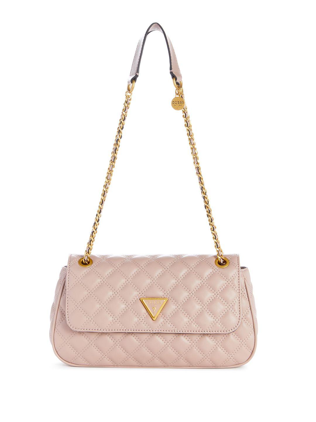 guess quilted structured shoulder bag