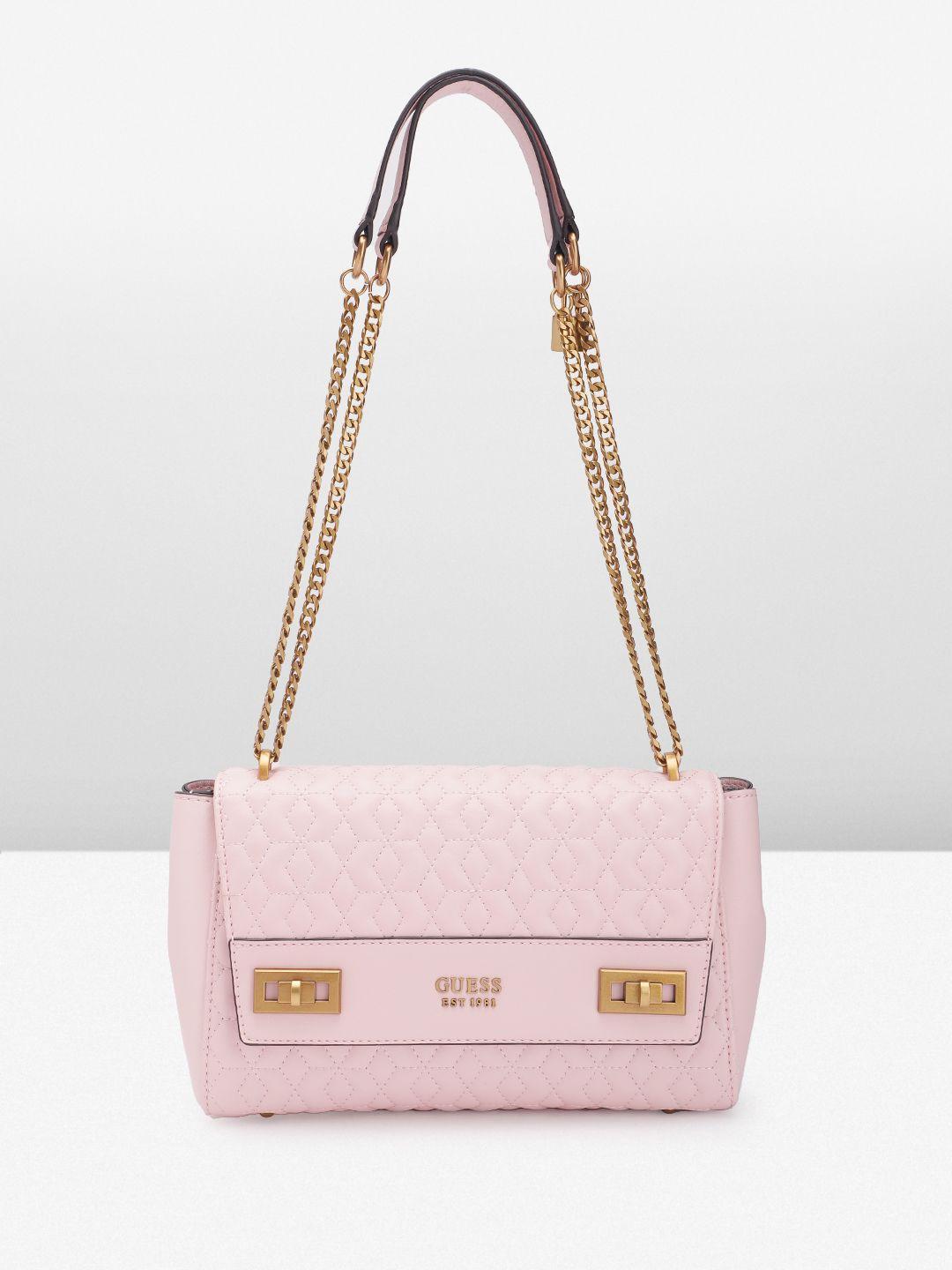 guess quilted structured shoulder bag
