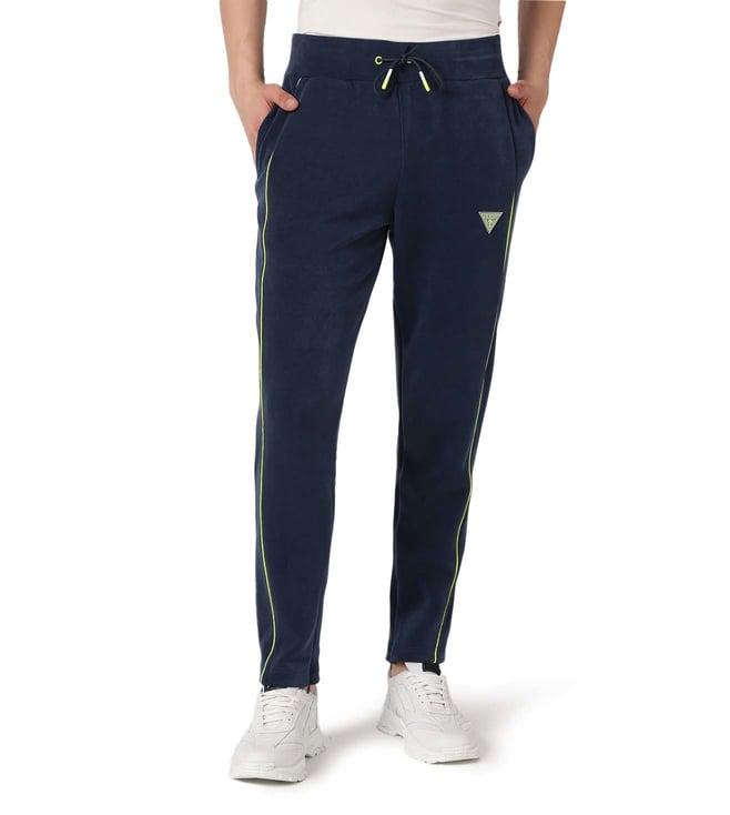 guess silk blue randell relaxed fit trackpants