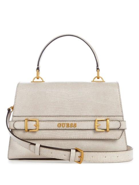 guess taupe sestri animal effect medium satchel