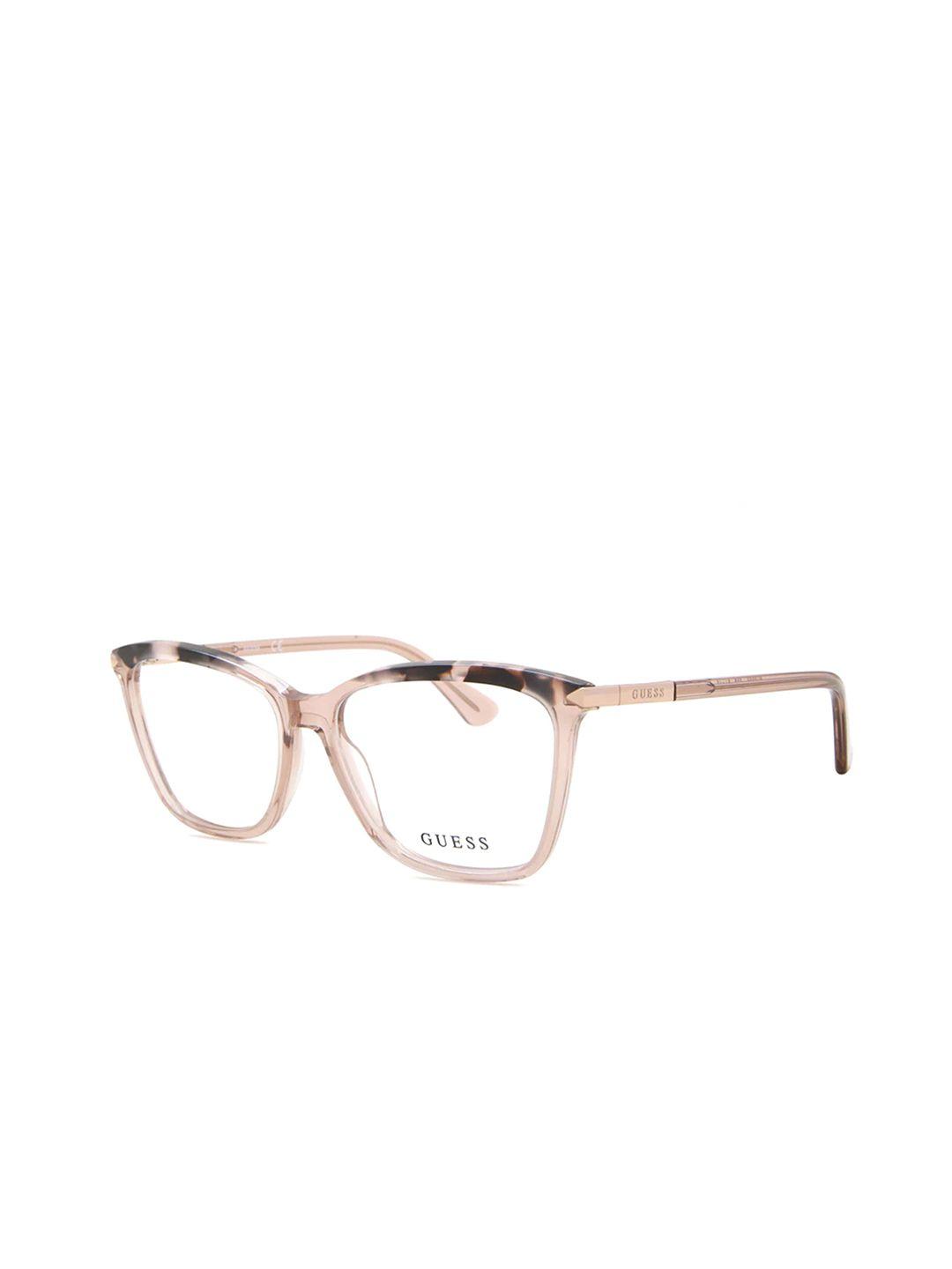 guess women abstract full rim square frames