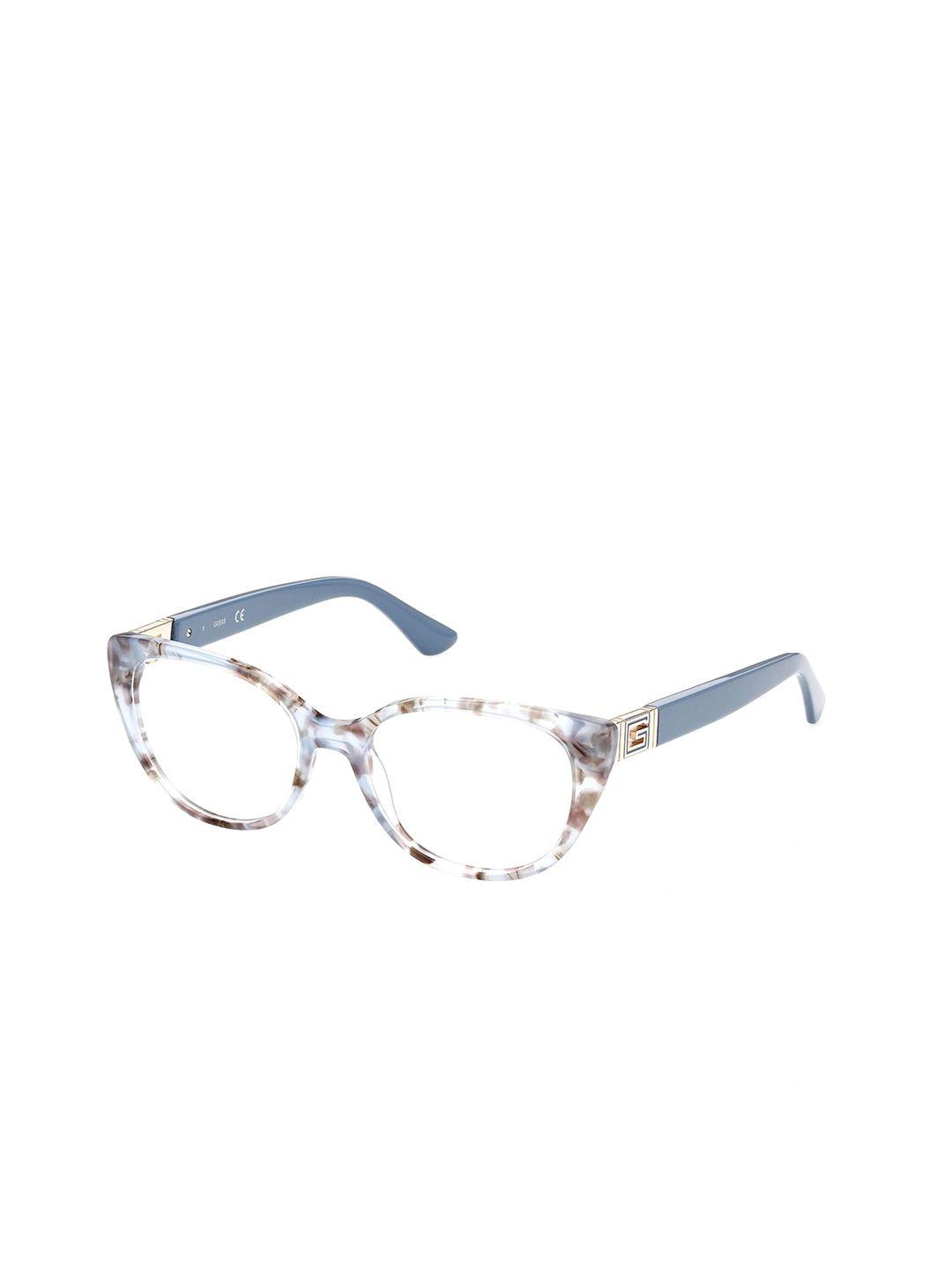 guess women abstract printed full rim cateye frames