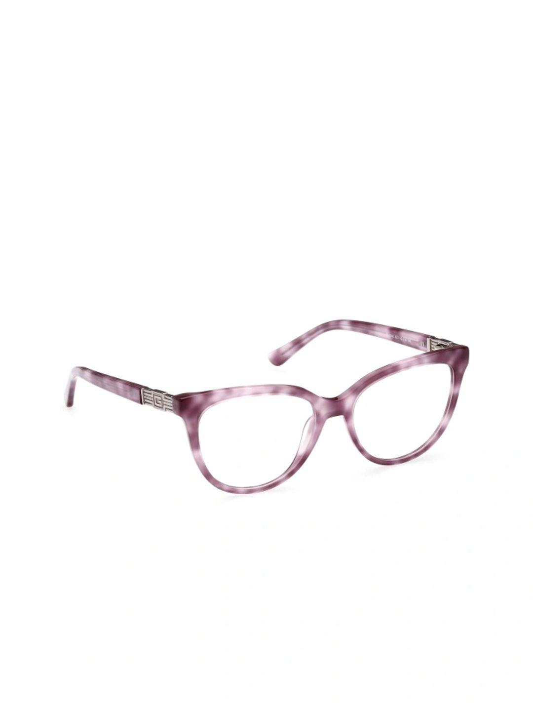 guess women abstract printed full rim cateye frames