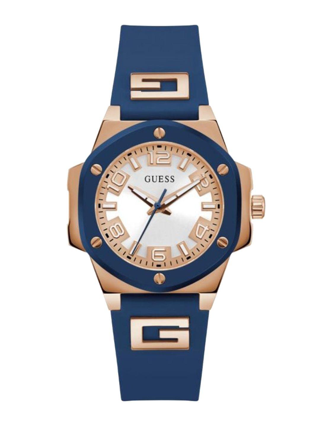 guess women embellished dial analogue watch gw0555l4