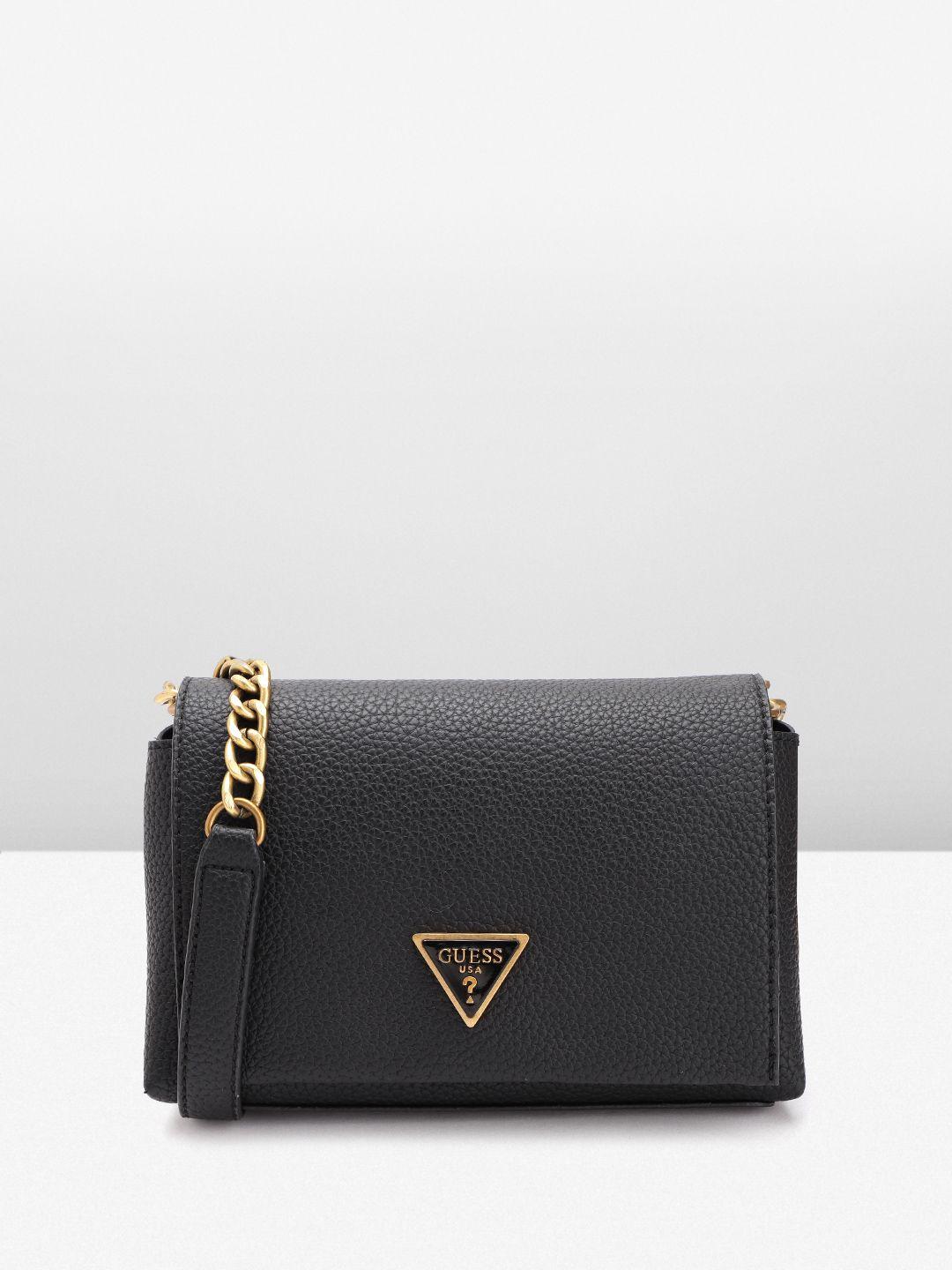 guess women textured structured sling bag