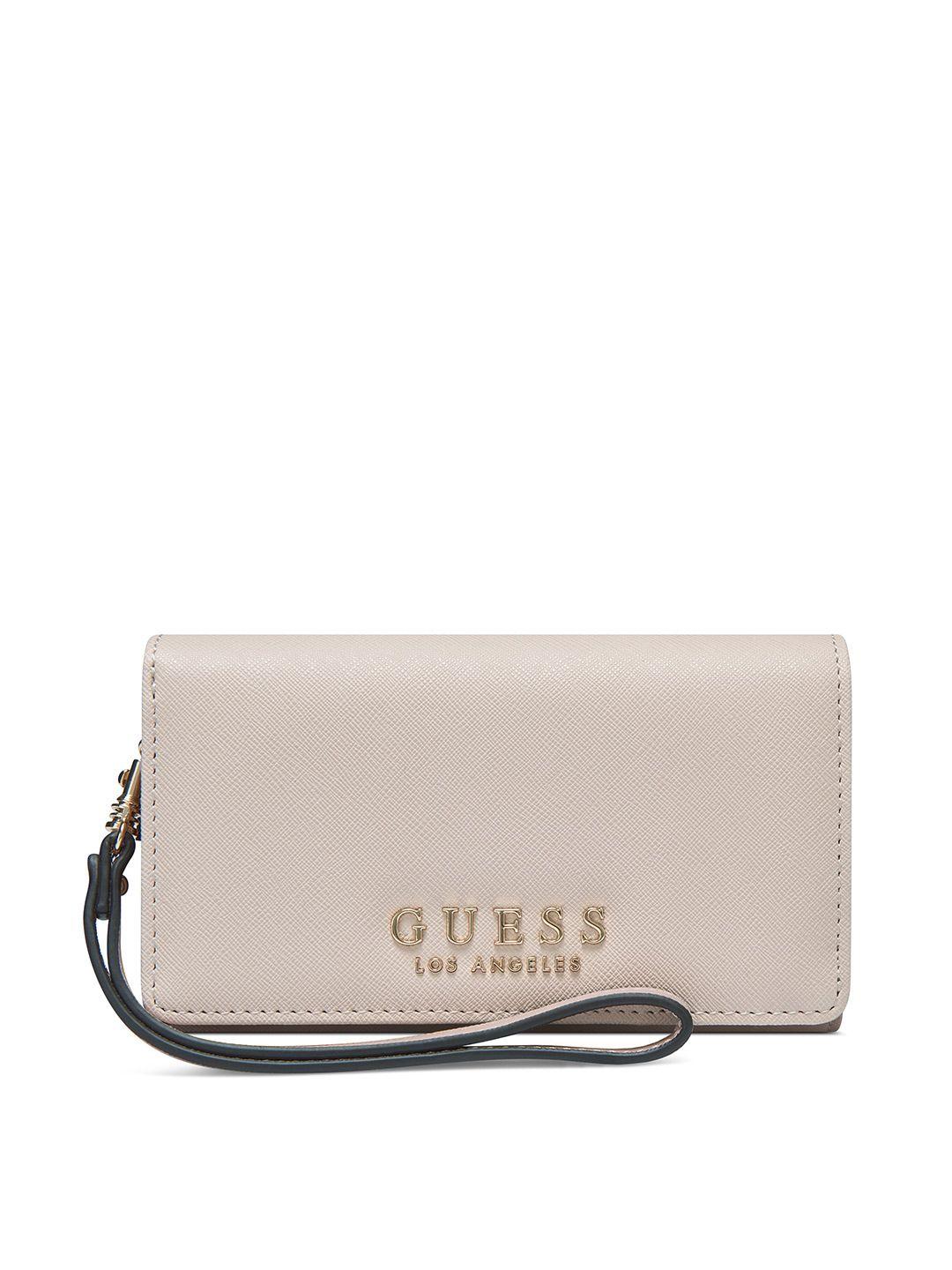 guess women textured two fold wallet