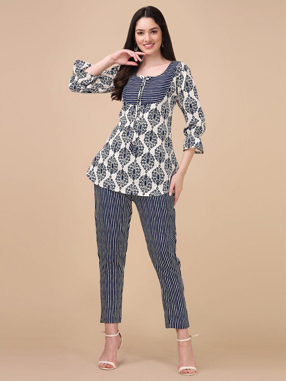 gufrina women printed top with trousers