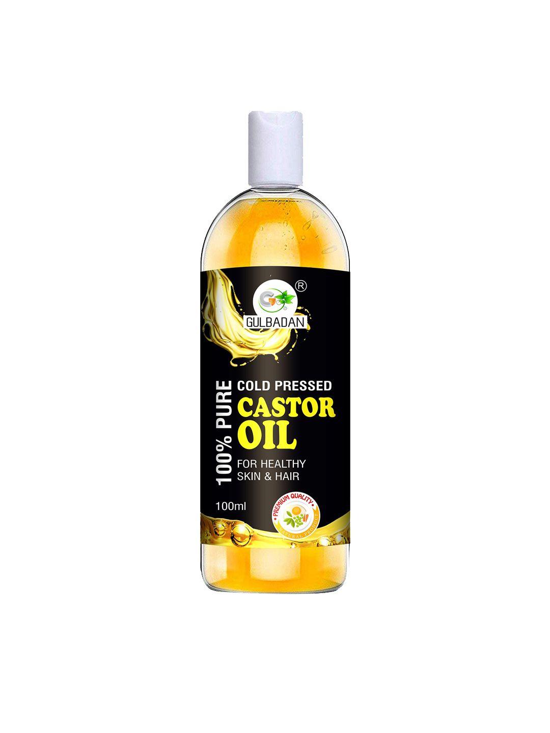 gulbadan brown pure castor hair oil