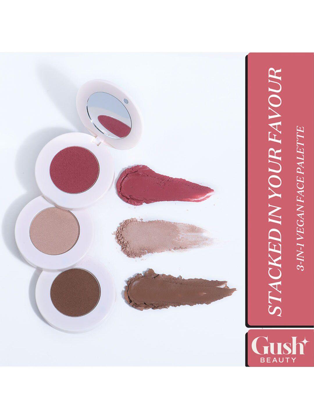 gush beauty stacked in your favour highlighter and blush  - day in and day out