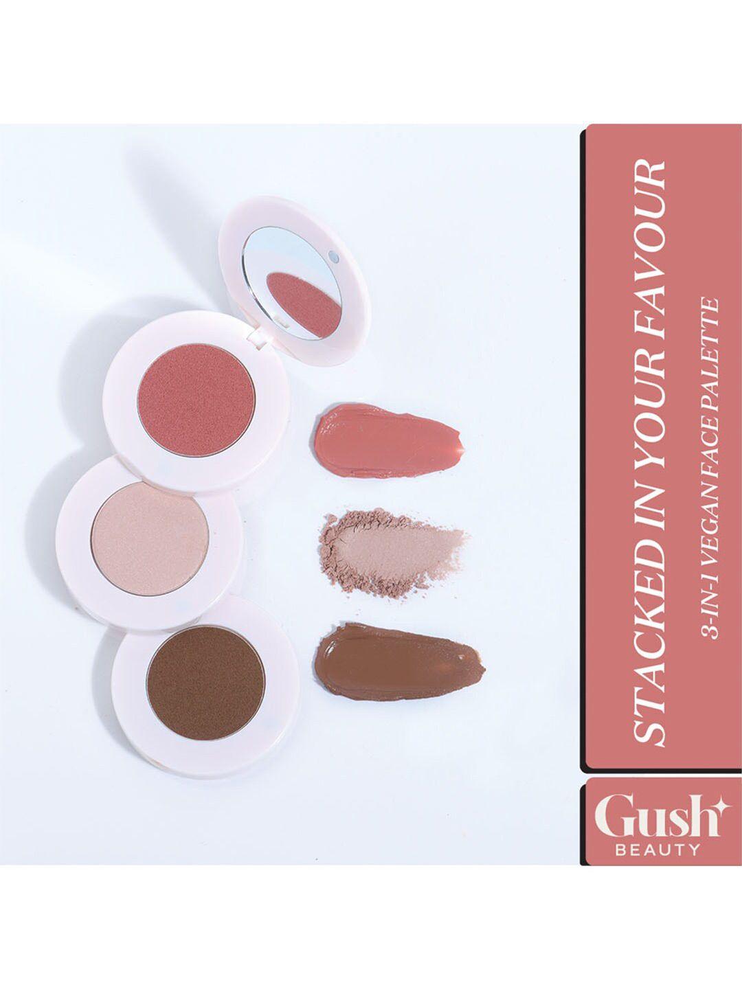 gush beauty stacked in your favour highlighter and blush - weekdays to weekend - 6.9 gm