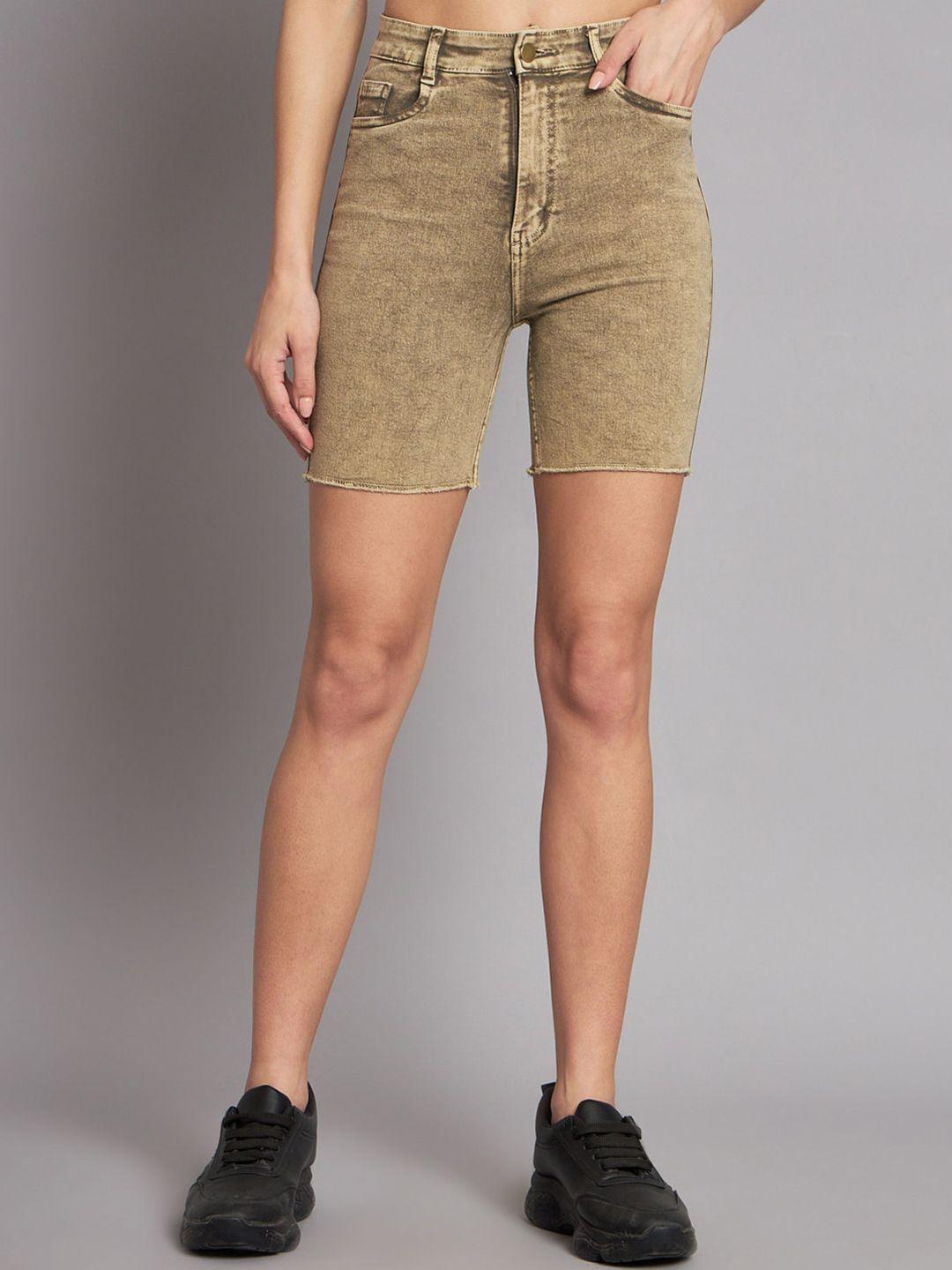 guti-women-high-rise-cotton-denim-shorts