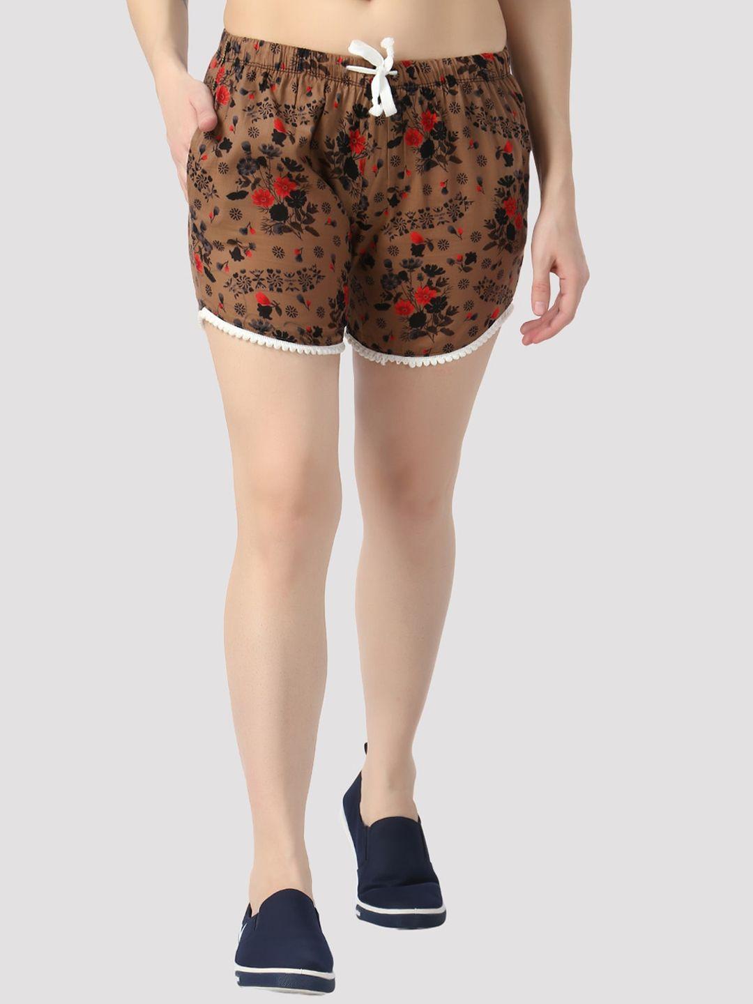 guti-women-printed-high-rise-outdoor-shorts