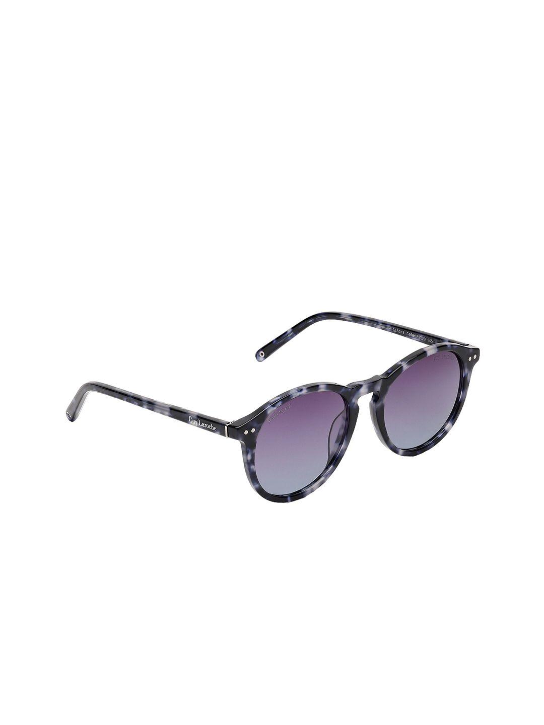 guy laroche unisex oval sunglasses with uv protected lens
