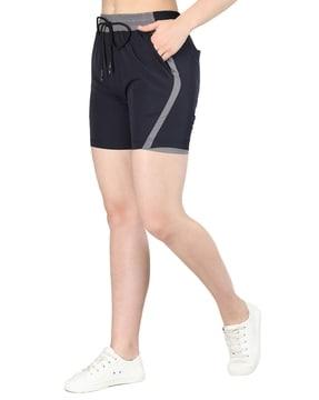 gym knit shorts with drawstring waist