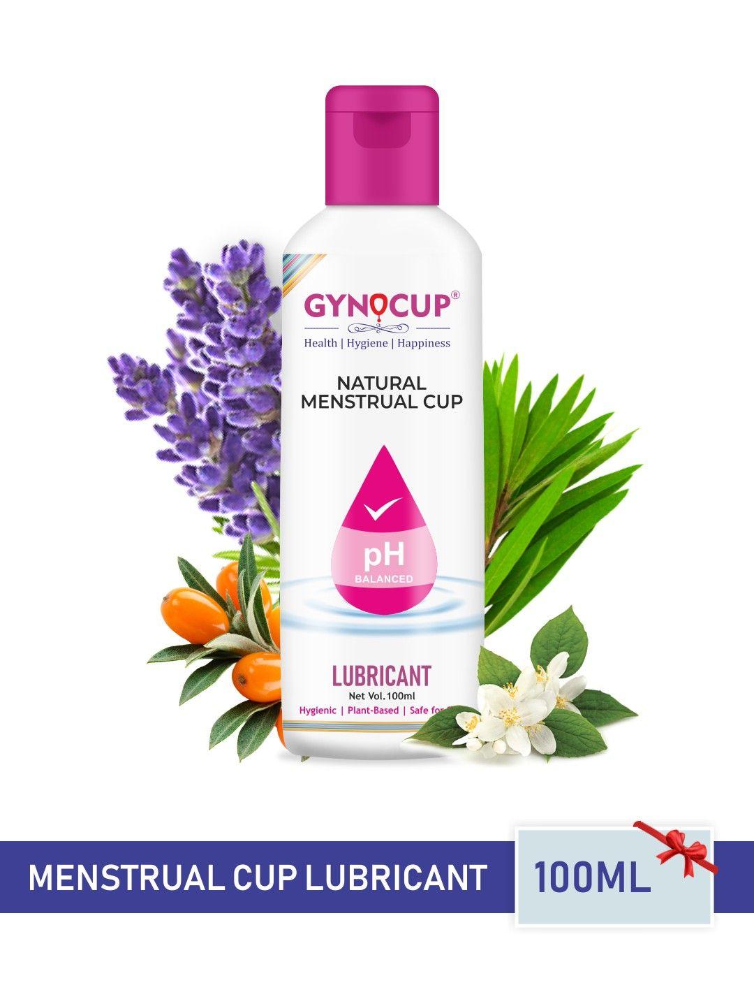 gynocup water based & ph balanced hypoallergenic menstrual cup lubricant - 100ml