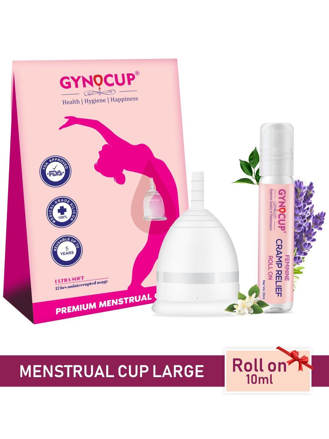 gynocup medical grade silicone no leakage reusable menstrual cup small size with pouch