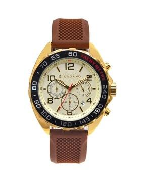 gz-50090 analogue watch with tang buckle closer