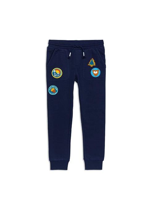 h by hamleys boys navy solid joggers