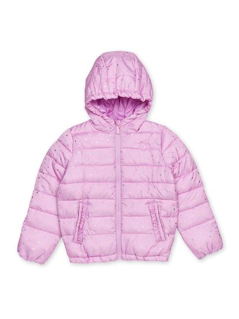 h by hamleys girls pink printed full sleeves jacket