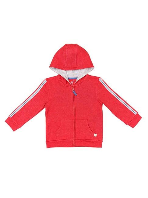 h by hamleys infants boys red solid full sleeves sweatshirt