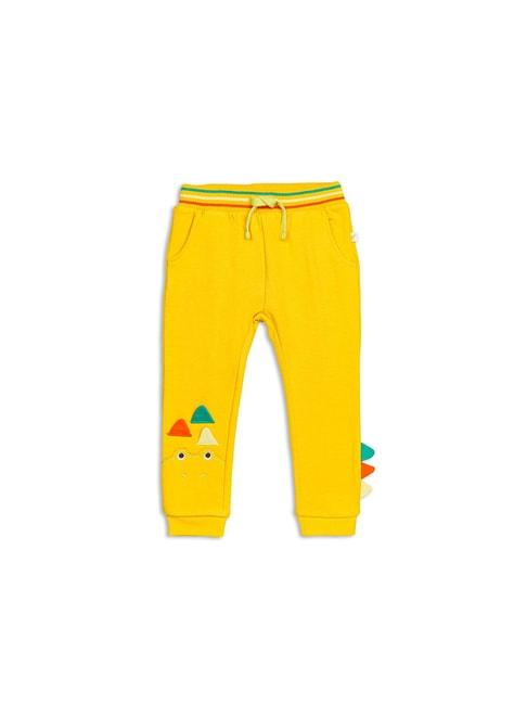 h by hamleys infants boys yellow solid joggers