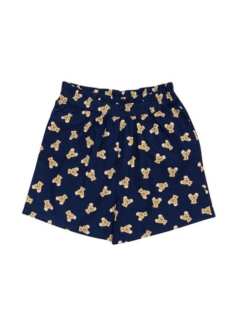 h by hamleys infants girls navy printed shorts