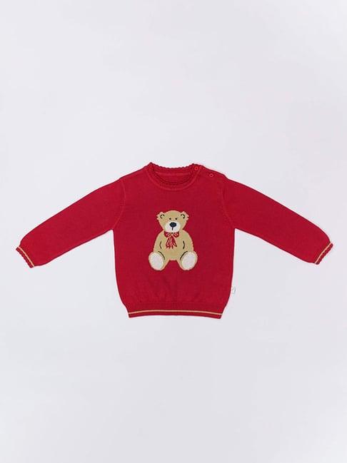 h-by-hamleys-infants-girls-red-self-design-full-sleeves-sweater
