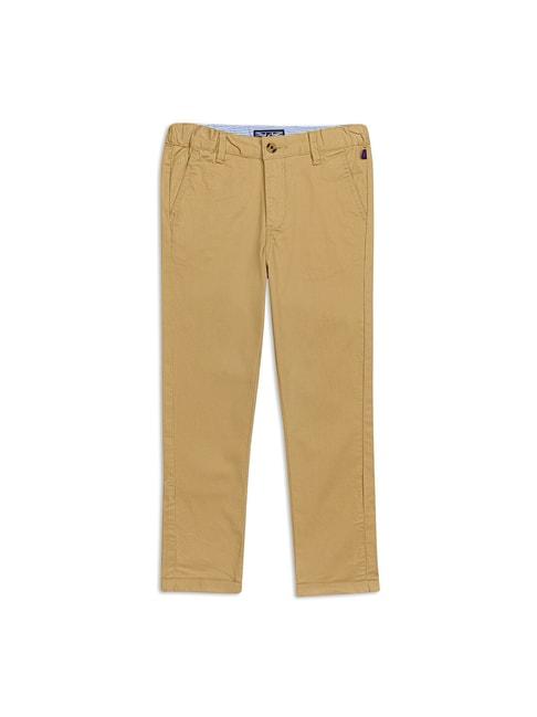 h by hamleys kids khaki solid trousers