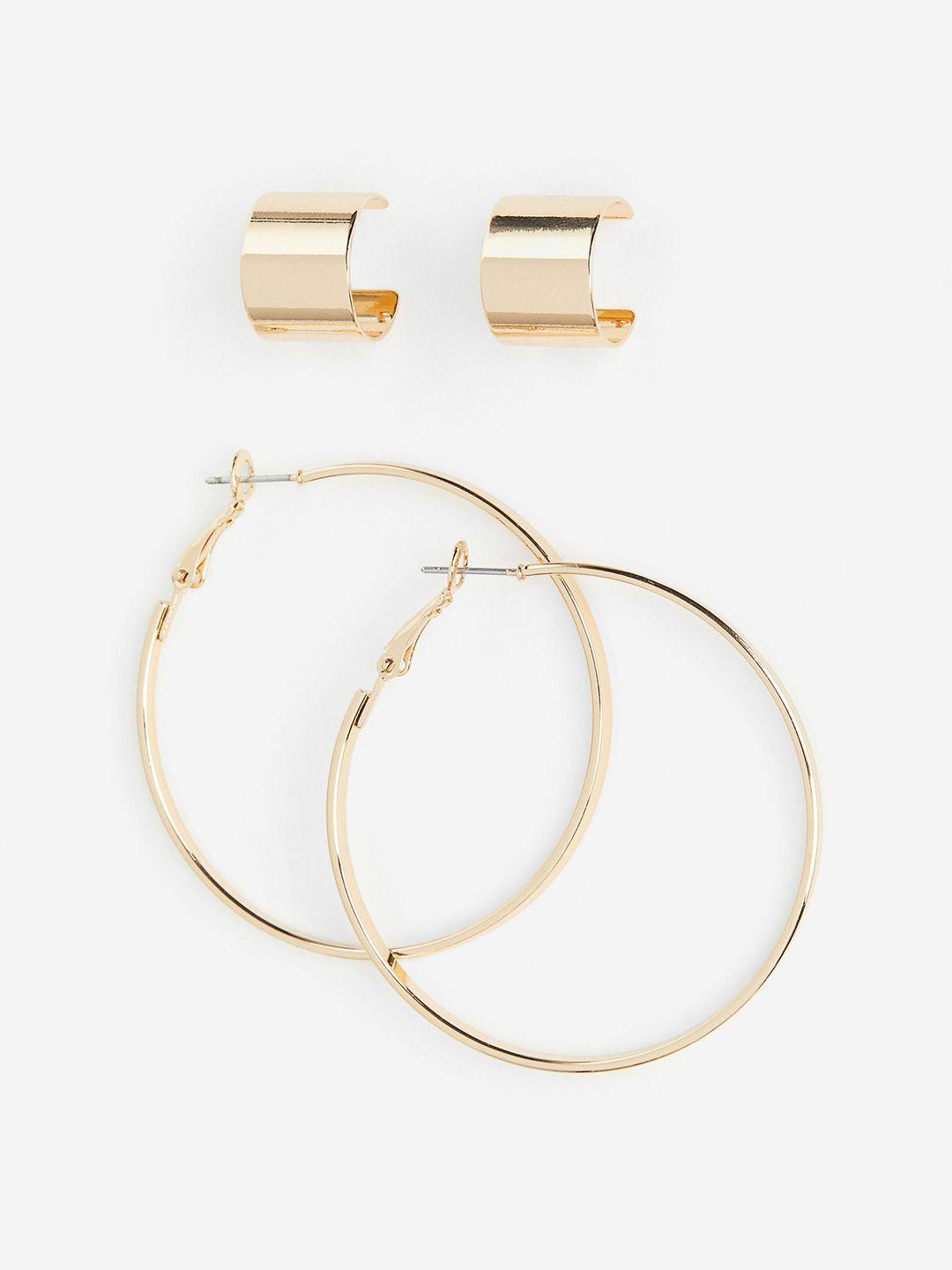 h&m 2 pairs hoop earrings