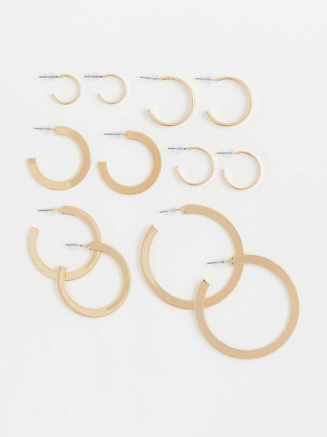 h&m 6-pairs hoop earrings