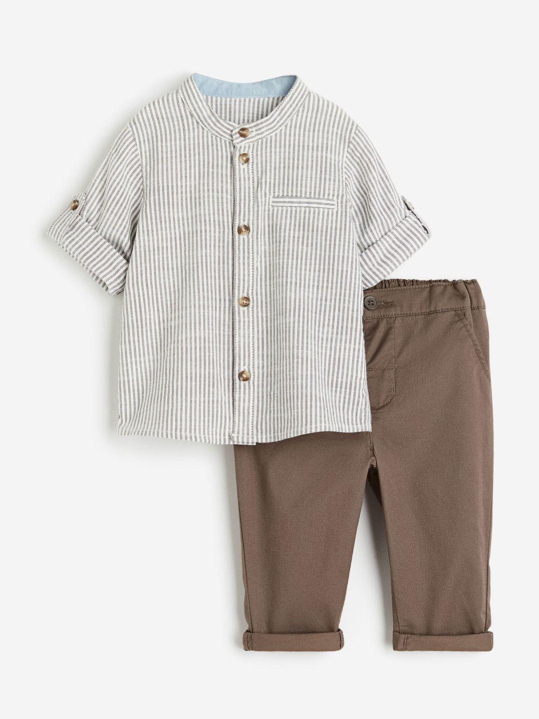 h&m boys 2-piece shirt & trouser set