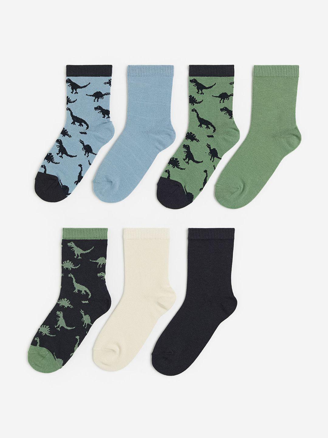 h&m boys 7 pack patterned socks