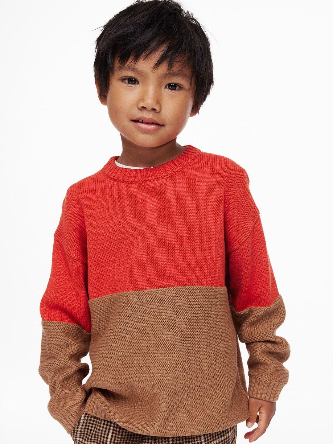 h&m boys colourblocked pullover sweater