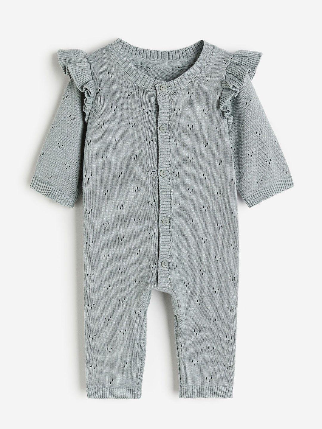 h&m boys knitted cotton romper suit