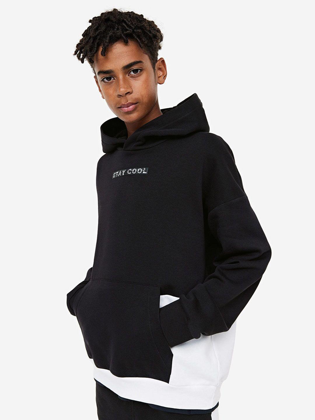 h&m colourblocked hoodie