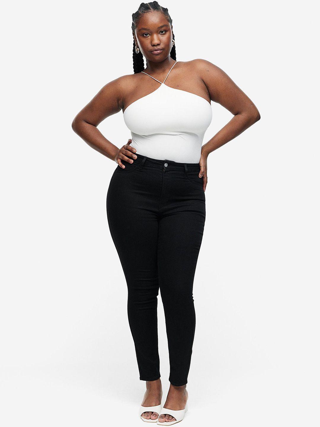h&m curvy fit ultra high ankle jeggings