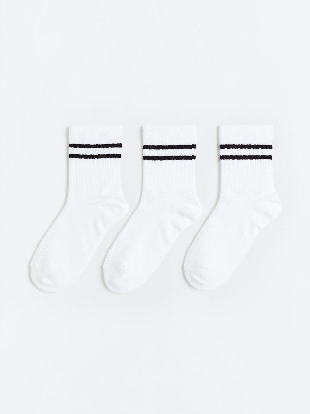 h&m girls 3-pack sports socks in dry move