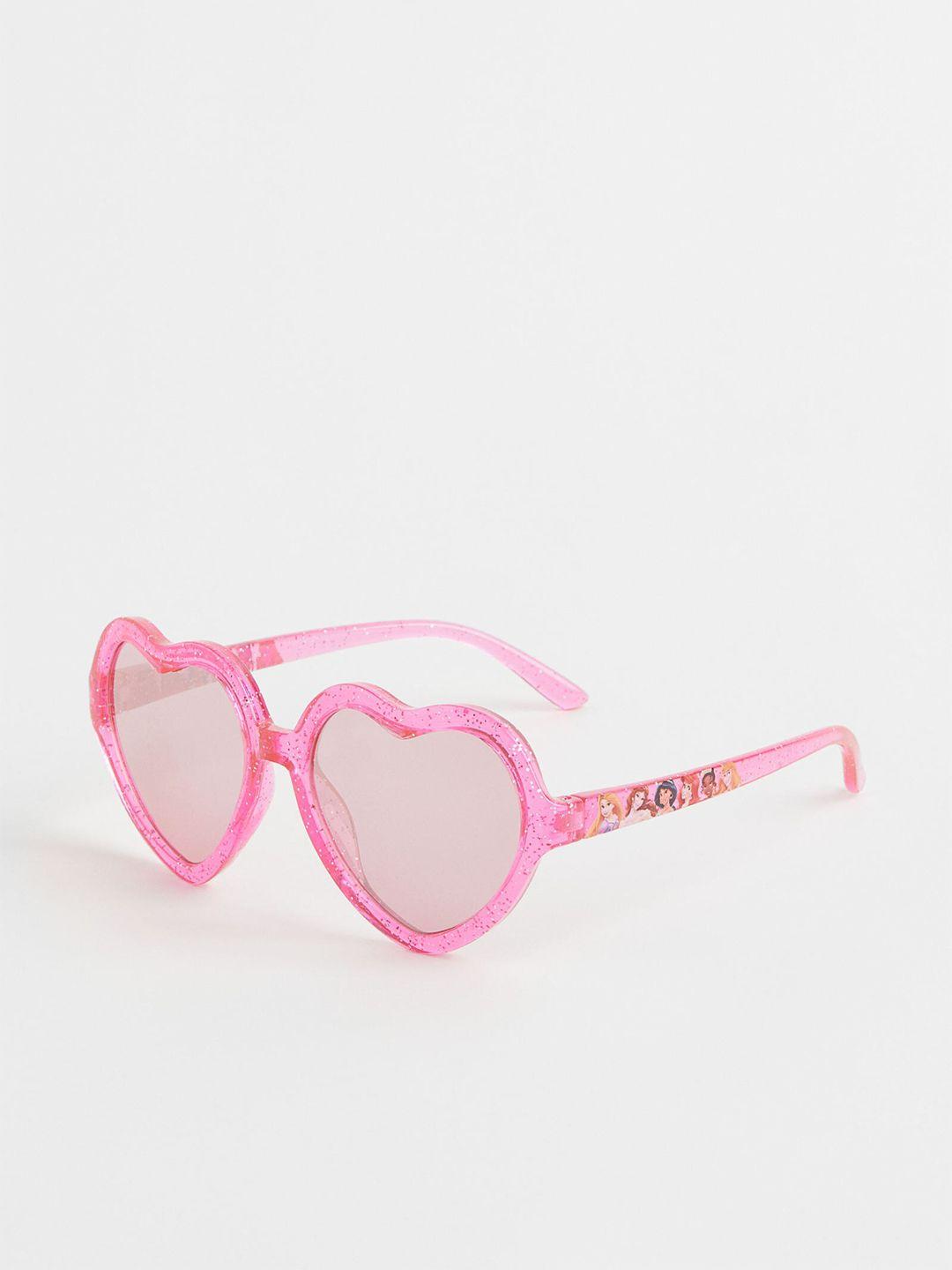 h&m girls pink heart shaped sunglasses with uv protected lens 1051056003