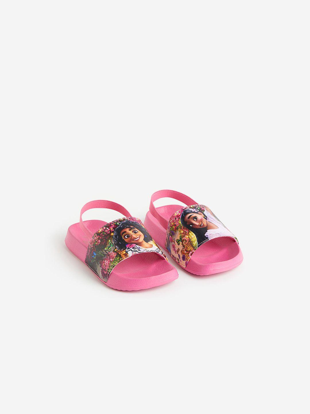 h&m girls printed pool shoes