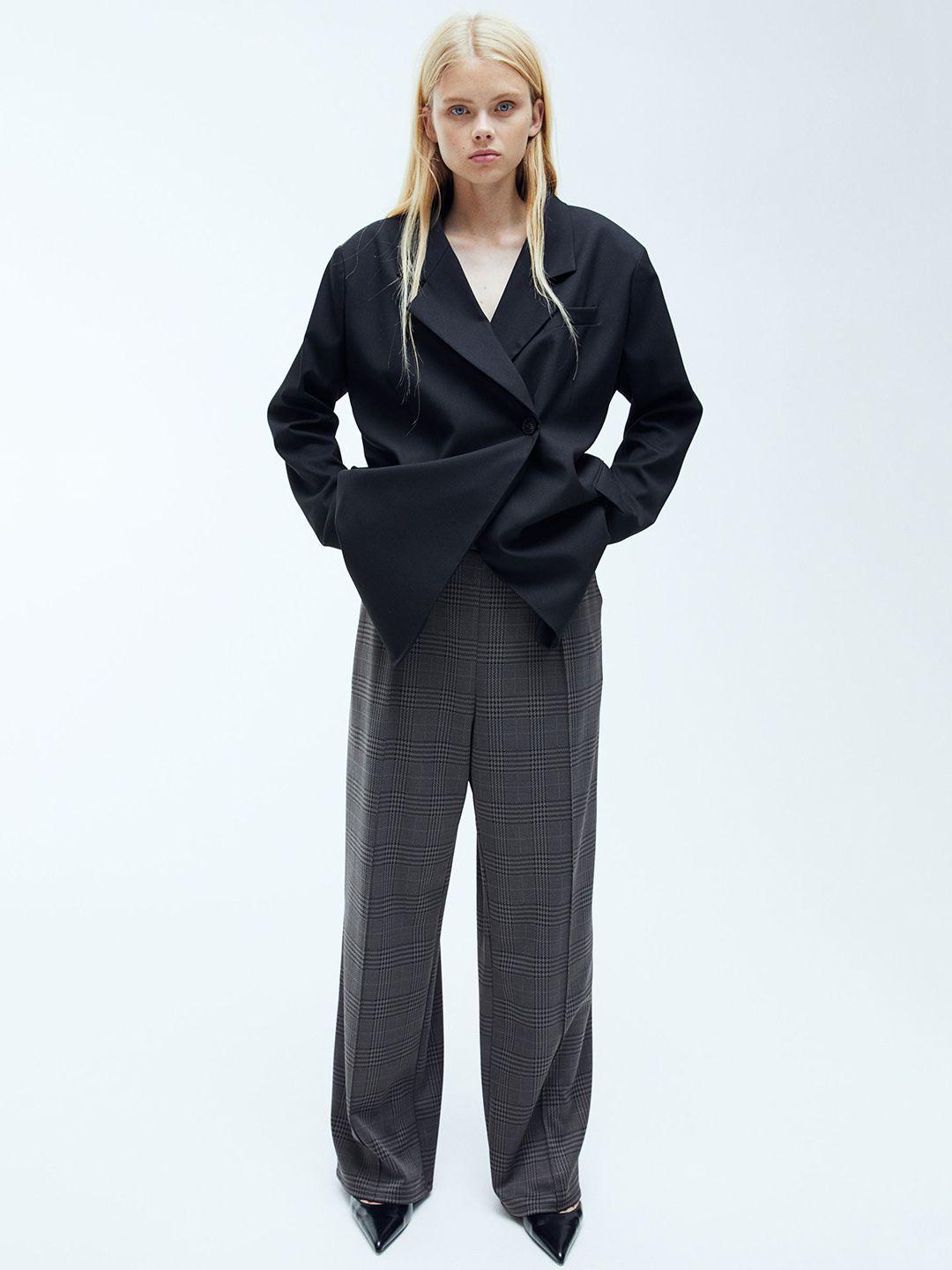 h&m high-waisted tailored trousers