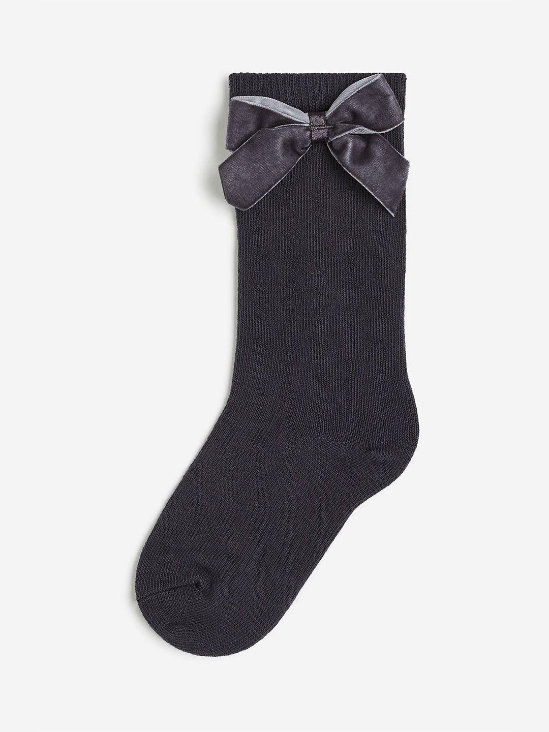 h&m infant boys bow-detail knee-length socks