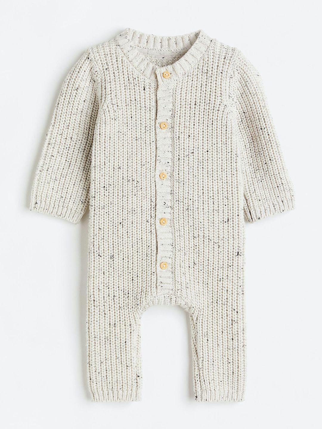 h&m infant boys knitted cotton romper suit