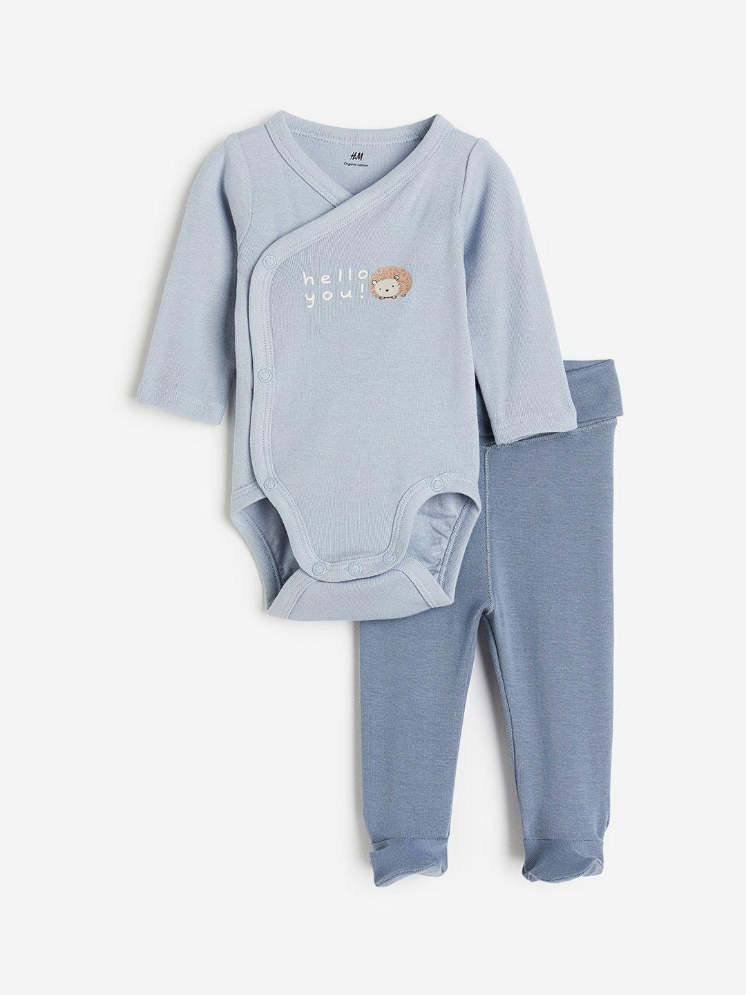 h&m infant kids 2-piece cotton clothing set