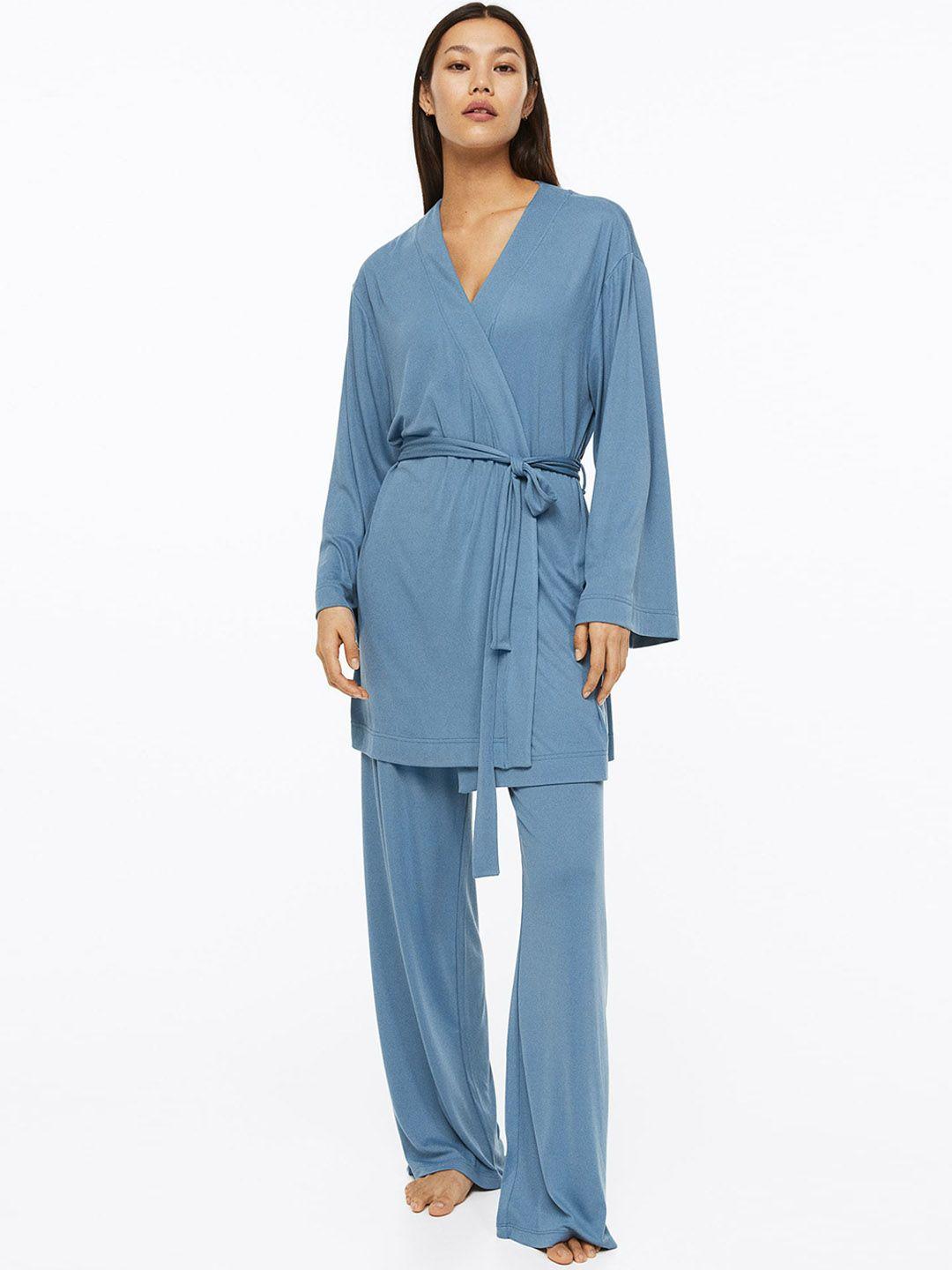 h&m jersey dressing gown
