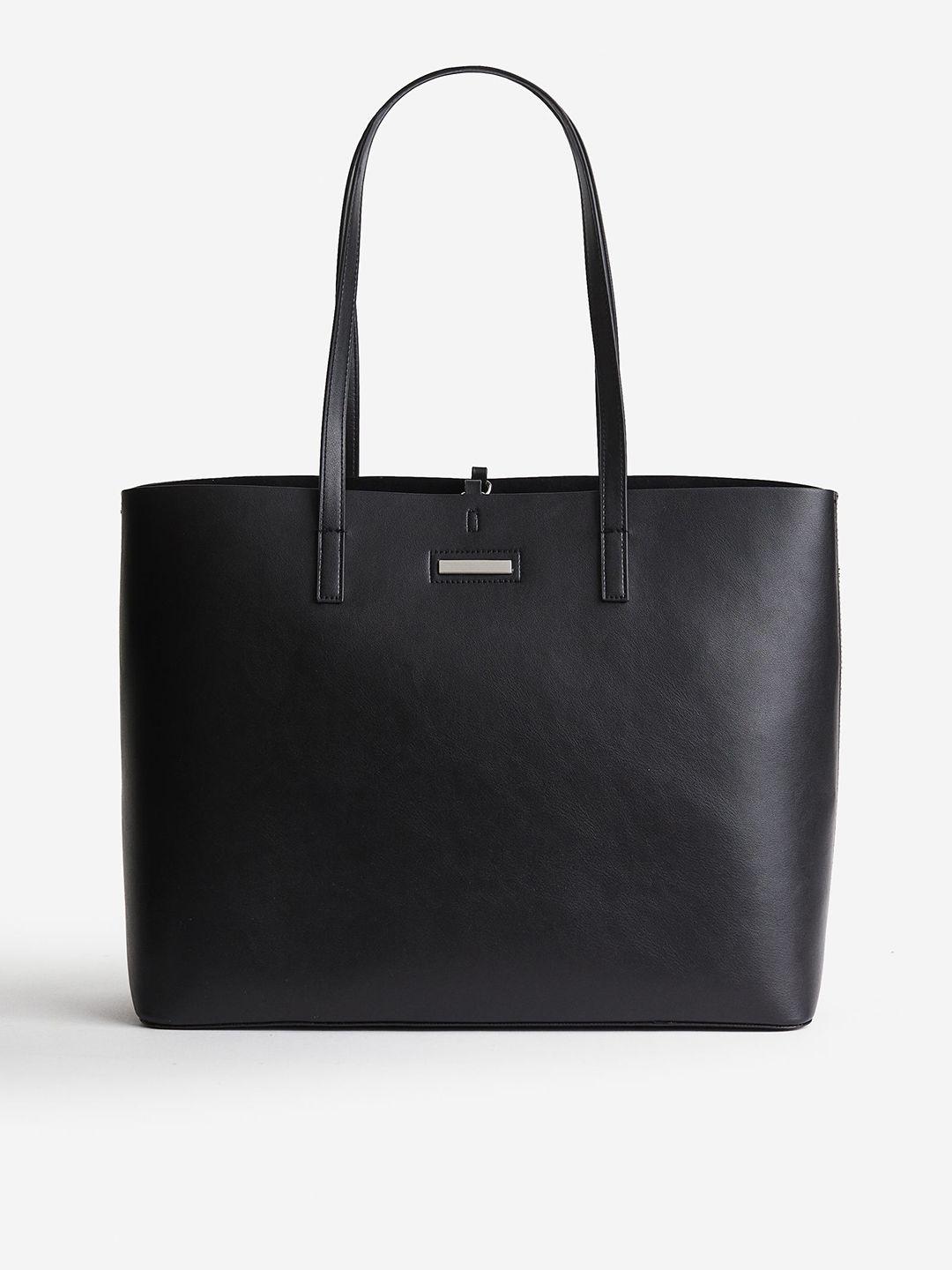 h&m pu shopper handbag