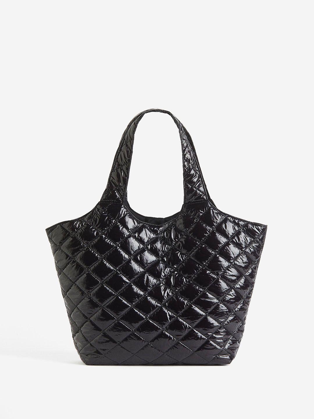 h&m quilted shopper handbags
