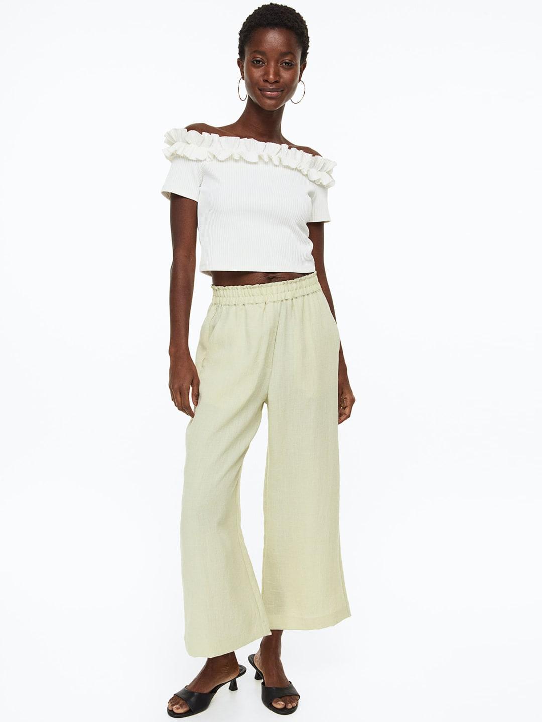 h&m women straight trousers