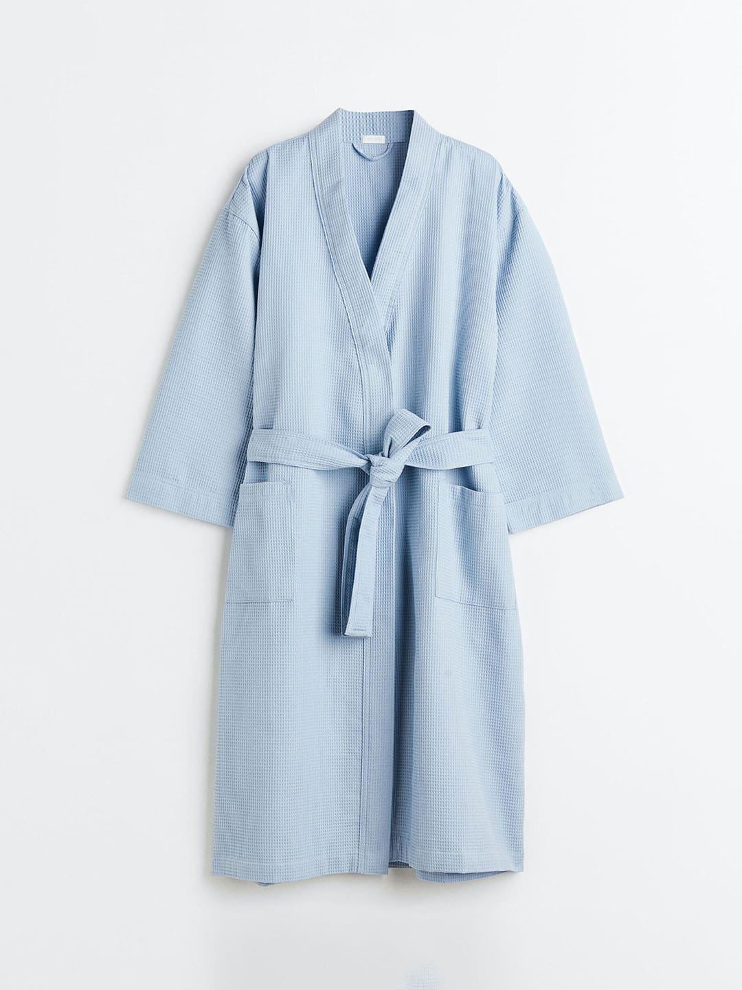 h&m women waffled dressing gown