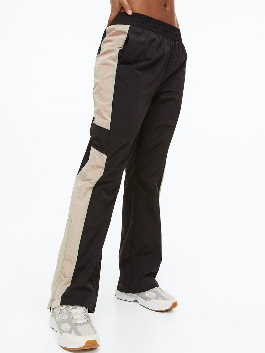 h&m women windproof zip-hem track pants
